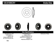 Load image into Gallery viewer, Stoptech 05-14 Ford Mustang Premium Front CryoStop Brake Rotor