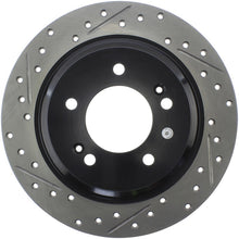 Load image into Gallery viewer, StopTech 13-18 Kia Optima SportStop Slotted &amp; Drilled Rear Right Rotor