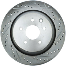 Load image into Gallery viewer, StopTech Select Sport 14-16 Infiniti Q60 Drilled and Slotted Rear Left Brake Rotor