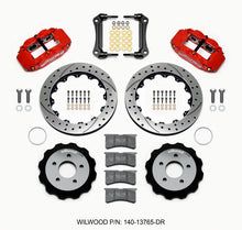 Load image into Gallery viewer, Wilwood Narrow Superlite 6R Front Hat Kit 13.06 Drilled Red 1964-1970 Ford Mustang w/ DSE Suspension