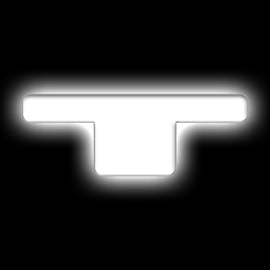 ORACLE Lighting Universal Illuminated LED Letter Badges - Matte Wht Surface Finish - T