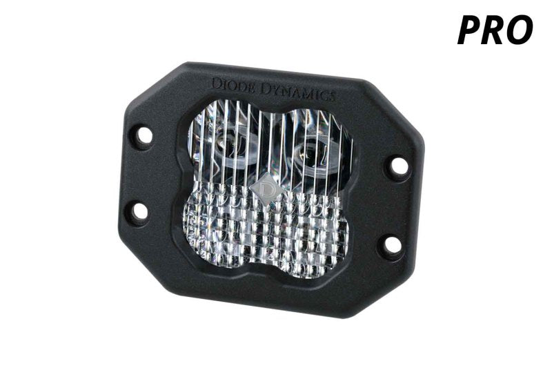 Diode Dynamics SS3 LED Pod Pro - White SAE Driving Flush (Single)