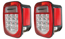 Load image into Gallery viewer, ANZO 1976-1985 Jeep Wrangler LED 2 Lens - Red/Clear, Chrome