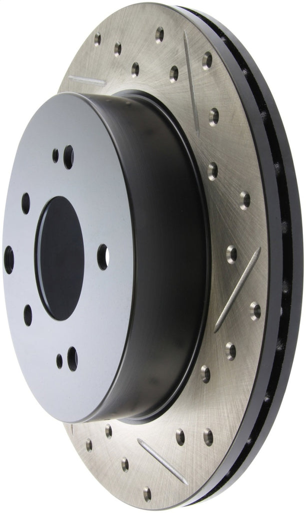 StopTech 06-09 Mitsubishi Eclipse (Exc Turbo) Slotted & Drilled Left Rear Rotor