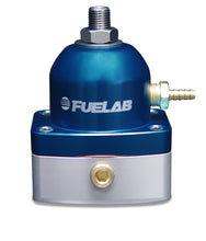 Load image into Gallery viewer, Fuelab 535 EFI Adjustable Mini FPR 90-125 PSI (2) -6AN In (1) -6AN Return - Blue