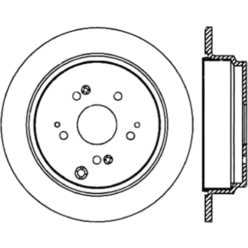 Stoptech 05-10 Honda Odyssey Rear Cryo Rotor