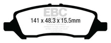 Load image into Gallery viewer, EBC 12+ Dodge Dart 1.4 Turbo Greenstuff Rear Brake Pads