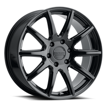 Load image into Gallery viewer, Raceline 159B Spike 22x9.5in / 6x139.7 BP / 15mm Offset / 106.1mm Bore - Gloss Black Wheel