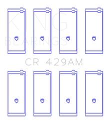 King Engine Bearings Toyota 2A/3A/4A (Size +0.25) Rod Bearing - Set of 4 Pairs
