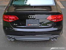 Load image into Gallery viewer, AWE Tuning Audi B8 A4 Touring Edition Exhaust - Quad Tip Polished Silver Tips - Does Not Fit Cabrio