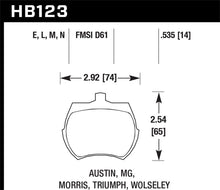 Load image into Gallery viewer, Hawk 66-79 MG Midget / 75-80 Triumph TR7 Black Front Race Brake Pads