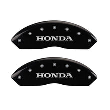 Load image into Gallery viewer, MGP 4 Caliper Covers Engraved Front Honda Engraved Rear Crosstour Black finish silver ch