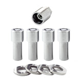 McGard Wheel Lock Nut Set - 4pk. (X-Long Shank) 1/2-20 / 13/16 Hex / 2.165in. Length - Chrome