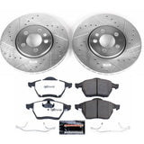 Power Stop 1999 Volkswagen Golf Front Z26 Street Warrior Brake Kit