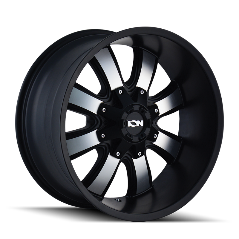 ION Type 189 18x10 / 5x127 BP / -19mm Offset / 87mm Hub Satin Black/Machined Face Wheel