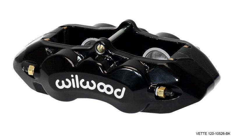 Wilwood Caliper-D8-4 Rear Black 1.38in Pistons 1.25in Disc
