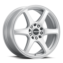 Raceline 146S Matrix 15x7in / 4x100/4x114.3 BP / 40mm Offset / 72.62mm Bore - Gloss Silver Wheel