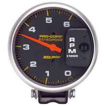 Load image into Gallery viewer, Autometer 5 inch Diesel 6000 RPM with Memory 4 Pulse Tachometer pedestal Mount