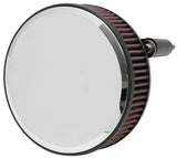 K&N Street Round Metal Intake System - Harley-Davidson - Red Filter 6-8 Size 2.4in In Dia 2.5in H