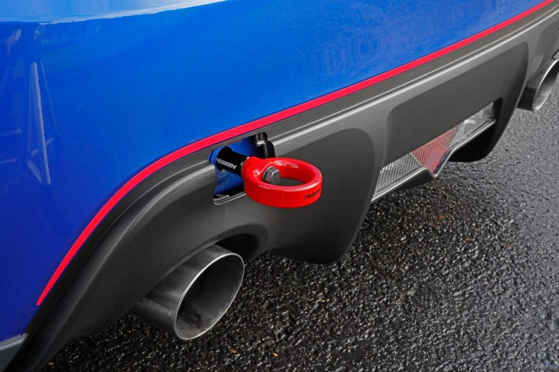 PERRIN 13-26 Subaru BRZ / 13-20 Scion FRS & Toyota 86 / 22-26 GR86 Tow Hook Kit (Rear) - Red - GTR Auto