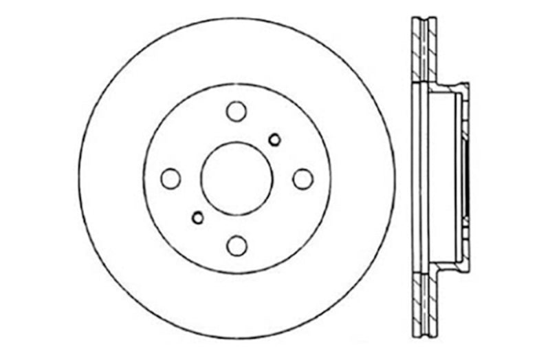 StopTech Slotted & Drilled Sport Brake Rotor