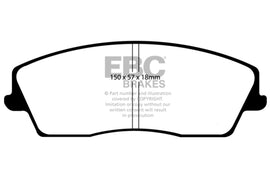 EBC 05-09 Chrysler 300 2.7 Yellowstuff Front Brake Pads