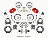 Wilwood Forged Dynalite-M Front Kit 10.75in Red 1950-1955 MG-TD/TF