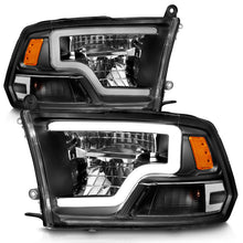 Load image into Gallery viewer, ANZO 2009-2020 Dodge Ram 1500 Full LED Square Projector Headlights w/ Chrome Housing Black Amber