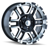 ION Type 179 17x8 / 8x165.1 BP / 10mm Offset / 130.8mm Hub Black/Machined Wheel