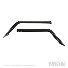 Westin 2018-2019 Jeep Wrangler JL Wade Slim Wind Deflector 2pc - Smoke - GTR Auto