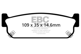 EBC 93-97 Infiniti J30 3.0 Redstuff Rear Brake Pads