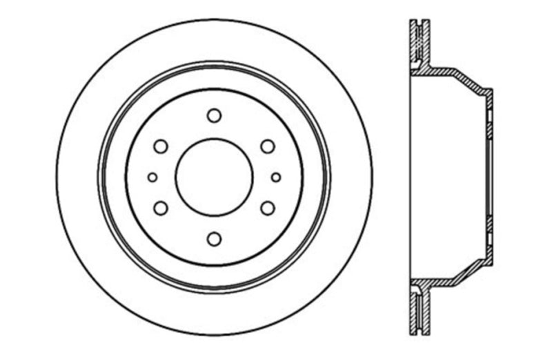 StopTech Drilled Sport Brake Rotor