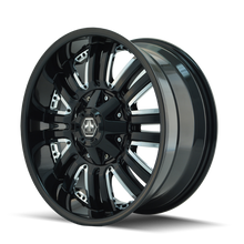 Load image into Gallery viewer, Mayhem 8070 Assault 18x9 / 5x114.3 BP / 18mm Offset / 87mm Hub Black Wheel