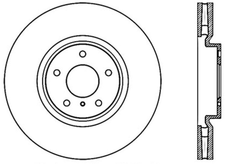 Stoptech Premium Cryo Front Brake Rotor 08-13 Infiniti G37