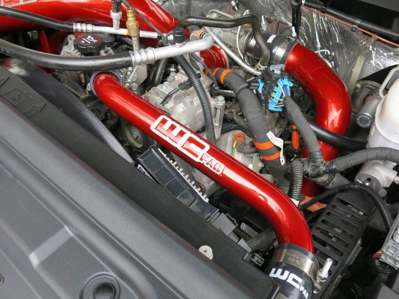 Wehrli 11-16 Chevrolet 6.6L LML Duramax Upper Coolant Pipe - Orange Frost