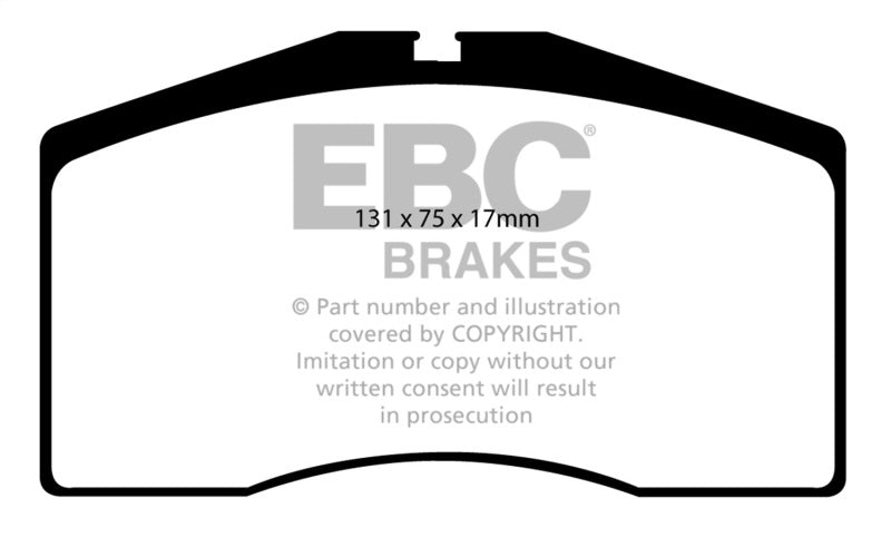 EBC 93-95 Porsche 911 (964) 3.6 Turbo Orangestuff Front Brake Pads