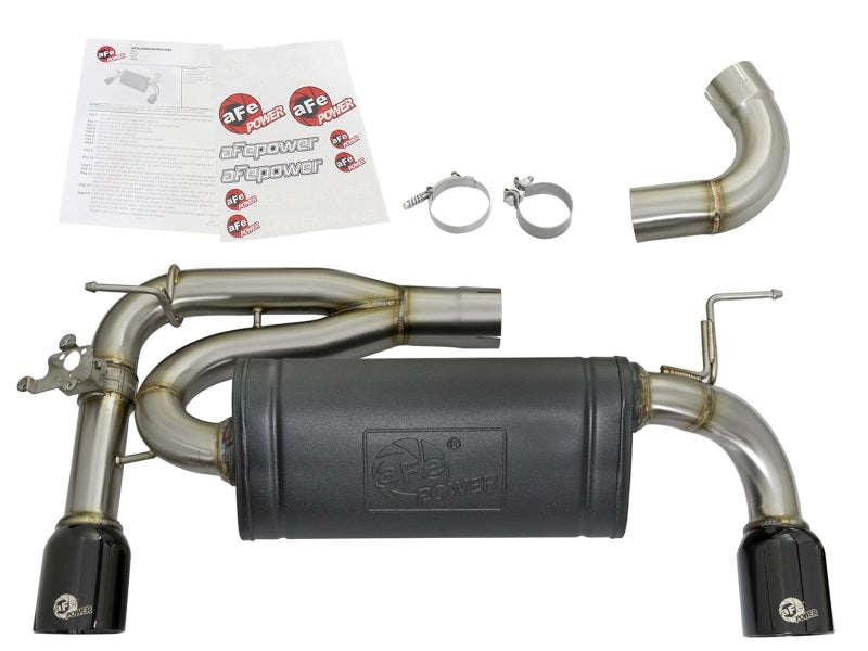 aFe MACHForce XP 16-17 BMW 340i/iX 440i/iX L6-3.0L (t) SS Axle-Back Exhaust w/Black Tip