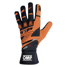 Load image into Gallery viewer, OMP KS-3 Gloves Orange/Black - Size Xs