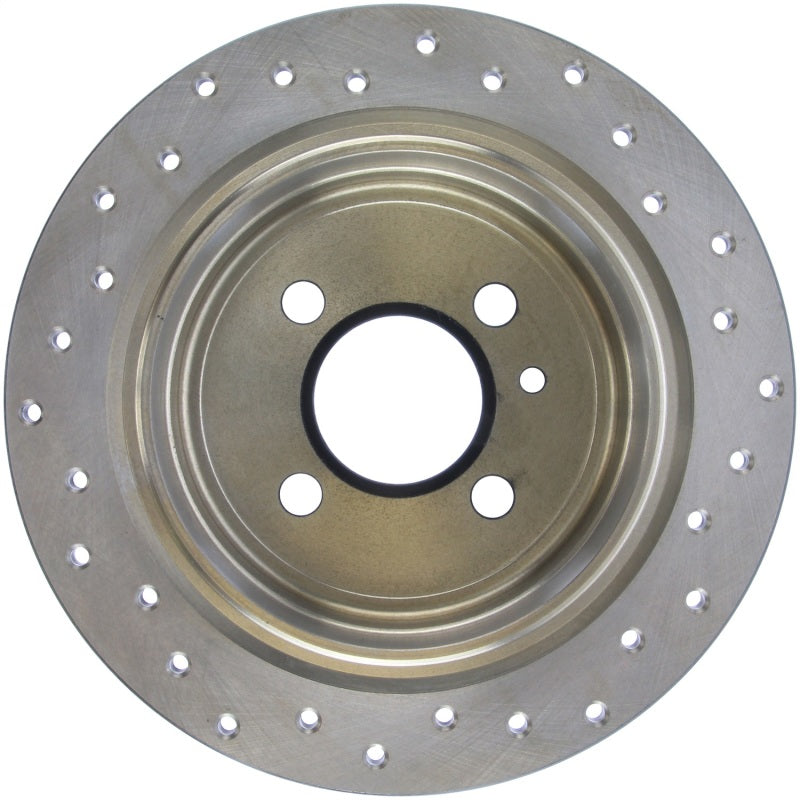 StopTech Sport Cross Drilled Brake Rotor - Rear Left