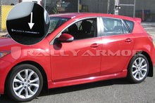 Load image into Gallery viewer, Rally Armor 10-13 Mazda3/Speed3 (Hatch/Sedan) Black UR Mud Flap w/White Logo