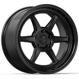 Kansei K14B Roku 18x9in / 5x108 BP / 12mm Offset / 63.4mm Bore - Gloss Black Wheel