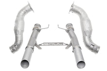 Load image into Gallery viewer, SOUL 2017+ McLaren 720S 3.5in Sport Exhaust Package (200 Cell Cats) - Slash Cut Silver Ceramic Tips