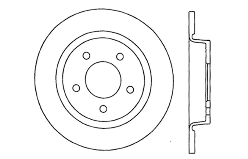 StopTech 2007-2013 Mazda 3 2.3L Cryo Drilled Left Rear Brake Rotor