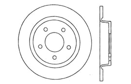 StopTech 04-10 Mazda3 Slotted & Drilled Left Rear Rotor