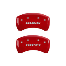 Load image into Gallery viewer, MGP 4 Caliper Covers Engraved Front &amp; Rear MGP Red finish silver ch