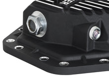Load image into Gallery viewer, aFe Power Pro Series Rear Diff Cover Black w/Machined Fins 17-19 Ford Diesel Trucks V8-6.7L w/ Oil