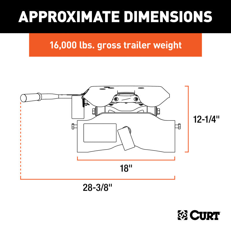 Curt A16 5th Wheel Hitch Head