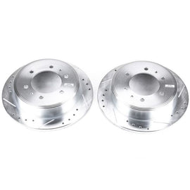 Power Stop 06-10 Hummer H3 Rear Evolution Drilled & Slotted Rotors - Pair