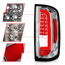 Load image into Gallery viewer, ANZO 15-21 Chevy Colorado LED Taillights w/ Light Bar Chrome Housing Clear Lens