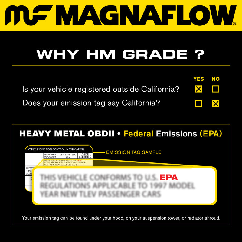 MagnaFlow Direct Fit Catalytic Converter 01-02 Kia Sportage Rear